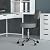 Boss Office Products Be Well Medical Spa Professional Adjustable Drafting Stool with Back, Grey