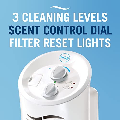 Febreze Hepa-Type Tower, Medium To Large Room Air Purifier, 25" X 10.2" X 8", White #TOP7
