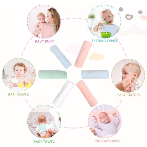 orighty burp cloths super soft amp highly absorbent coral fleece 20 x 10 inch gentle amp large burp rugs for baby sensitive skin - burping cloths for newborn essential 8 pack