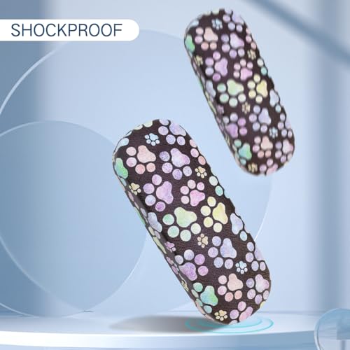 Image of PERFECTSIGHT Hard Shell Eyeglasses Case, PU Leather Protective Glasses Case, Cute Eyeglass Case for Women Men Girls