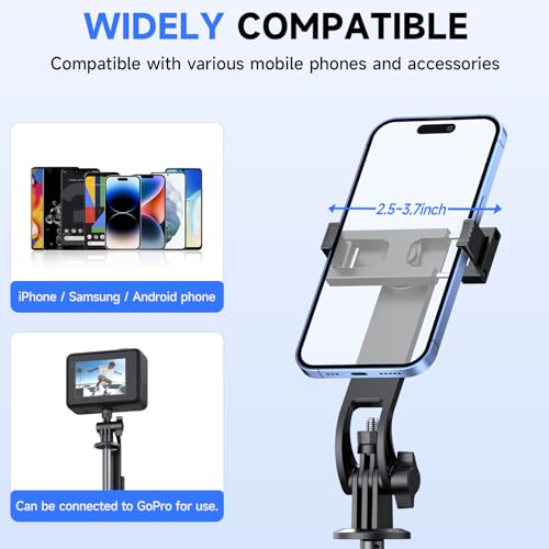 Trépied pour smartphone de 180 cm extensible avec télécommande Bluetooth - 4