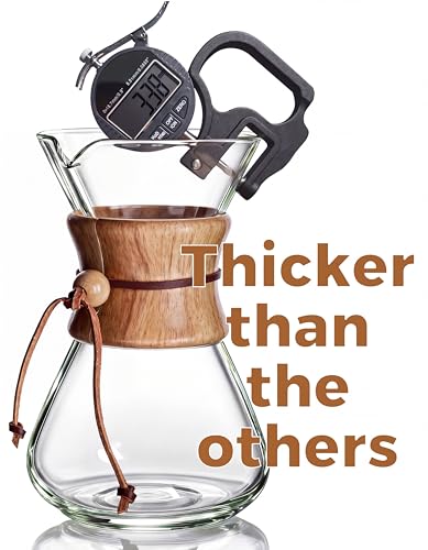 Image of AGOGO Pour Over Coffee Maker Set, 28oz Slim Style, 50 Paper Filters | Barista kit for home kitchen, Cafe, Camping & Office; 20oz-40oz Classic, Slim, Diamond styles; Includes brush & towel.
