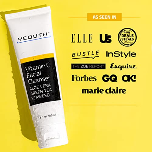 Yeouth Vitamin C Facial Cleanser With Aloe Vera, All Skin Types, 3 Fl Oz #TOP1