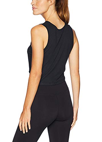 Bestisun Womens Crop Workout Tops Cropped Workout Tank Loose Sleeveless Yoga Tops Pilates Athletic Shirts Crop Tank Top Gym Exercise Clothes Black S