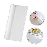 Alfombrilla Antideslizante Cajón Alfombrillas Nevera - Protector Revestimiento se Puede Cortar con Cortador para Armarios de Cocina Estantes Zapatos, 33 * 500cm, Transparente