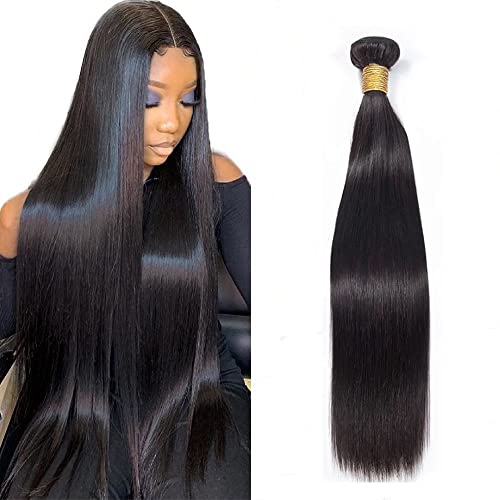 10A Straight Hair 1 Bundles Brazilian Virgin Human Hair Bundles Straight 14 Inch 100% Unprocessed Virgin Hair 1 Bundles Straight Weave Hair Human Bundles