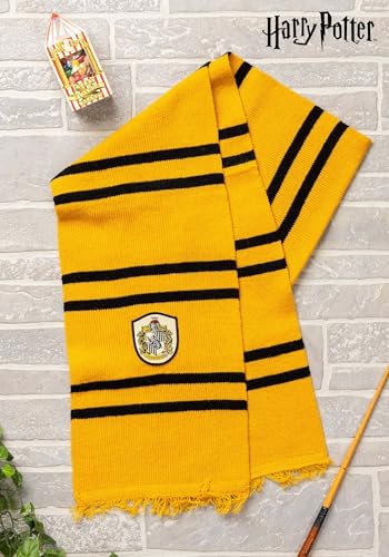 elope Harry Potter Hufflepuff House Lamb's Wool Scarf for Adults and Kids2