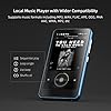 MP3 Player with Bluetooth and WiFi,MP3 Player with Spotify,Spotify Kids,Audible,Pandora,Amazon Music,4" Music Player MP4 Up to 1TB(80GB,Blue_White)
