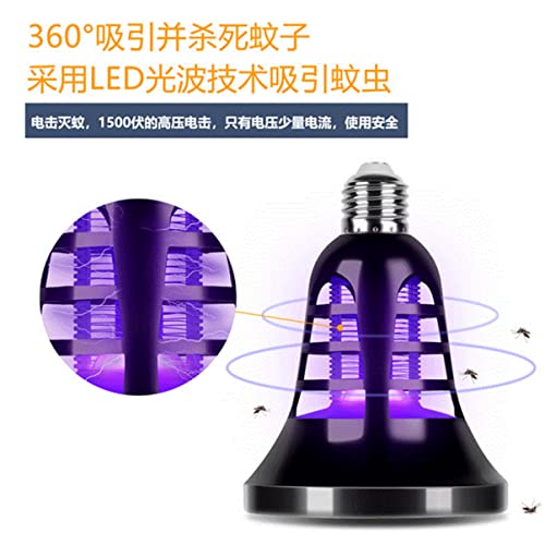 Pack de 3 lámparas LED portátiles para mosquitos K+ con luz púrpura eléctrica de interior para hogar 6