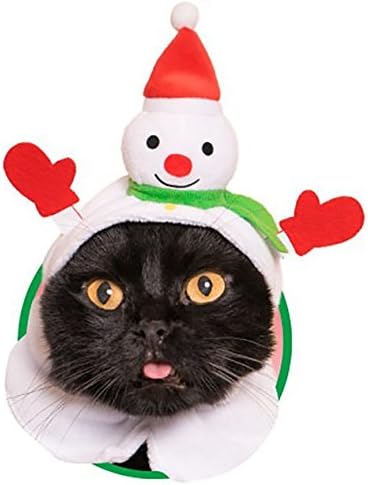 Amazon ねこのかぶりもの第13弾 かわいいかわいい ねこクリスマスちゃん 雪だるま 単品 ガチャ カプセル玩具 おもちゃ
