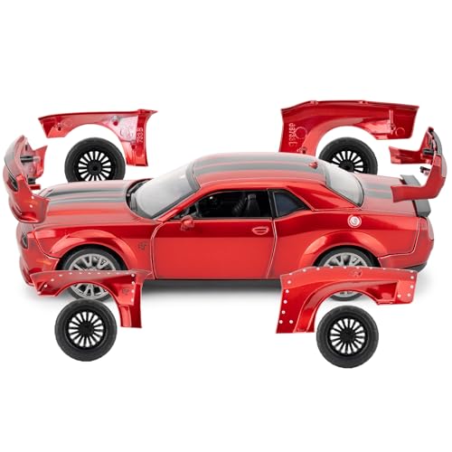 Modelo de Auto 1:36 Dodge Challenger SRT Hellcat Rojo miniatura 5