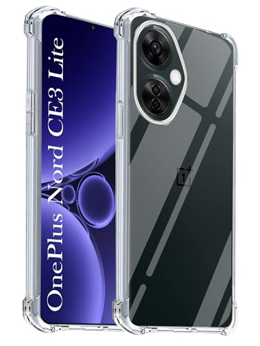 Image of Jkobi Shockproof Crystal-Clear Back Cover for OnePlus Nord CE 3 Lite (Anti Yellow Case | Drop & Camera Protection | Hard Polycarbonate)