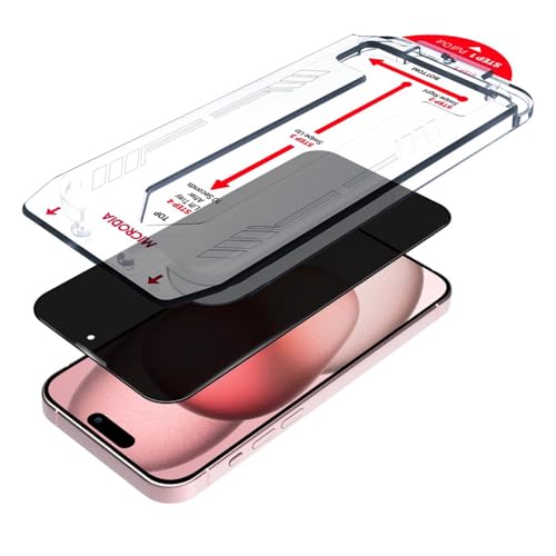 Protecteur d'écran de confidentialité iPhone 15 Pro Max anti-poussière haut de gamme