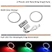 iJDMTOY 7-Color RGB LED Halo Ring Lighting Kit Compatible with 2009-2020 Nissan 370Z Projector Front Road Illuminating Light Retrofit w/Adjustable Setting