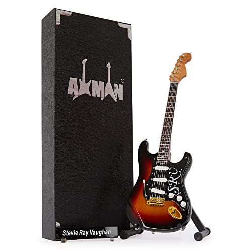 Stevie Ray Vaughan Réplique de guitare miniature en forme de numéro 1/4 faite à la main avec boîte de présentation… - Les Beatles, Paul McCartney, John Lennon, RIngo Starr, George Harrison Stevie Ray Vaughan Réplique de guitare miniature en forme de numéro 1/4 faite à la main avec boîte de présentation…