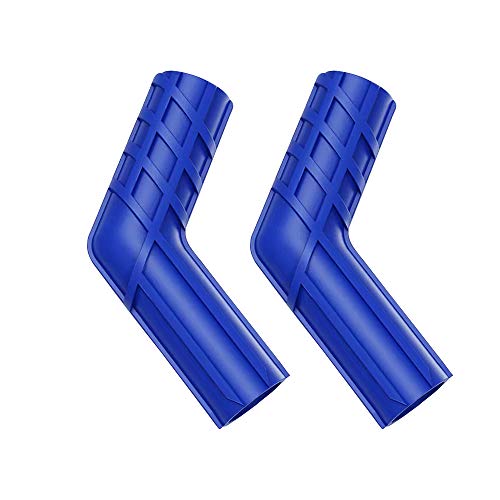 ROMASO Motorcycle Shift Lever Cover,Shift Cover,Flexible Rubber,Anti-Slip Stripes Design,Universal Blue(Pack of 2)