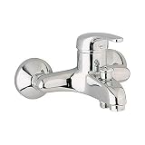 CISAL EUROPA Einhebelmischer Wanne Badewanne Armatur Mischer Wasserhahn chrom mit Duschset - Anschluß