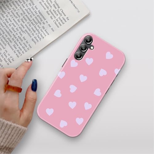 Image of COLORflow Back Cover Compatible With Samsung Galaxy A14 5G / 4G | Heart Celestial Color Customized | Glossy Armoured Bumper With Camera Protection Back Cover Compatible With Samsung Galaxy A14 5G / 4G
