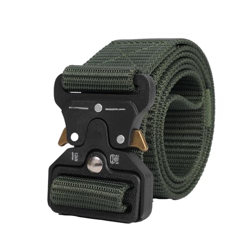 Military Style Tactical Belts for Men Women, 1.25 Inch Military Nylon Web with Heavy Duty Quick Release Metal Buckle2