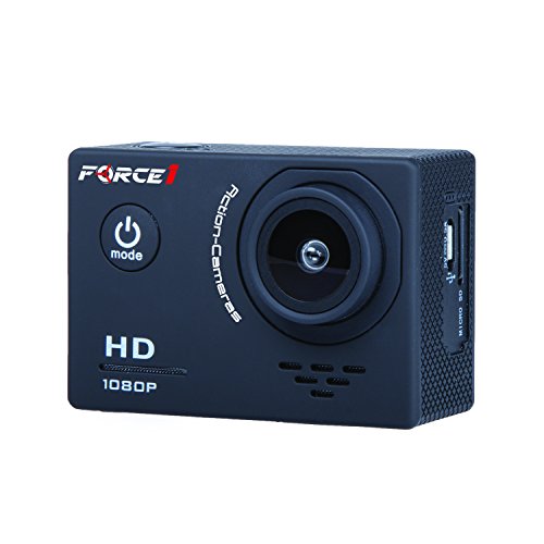 Force1 1080p HD Drone Camera - F100 Drone Live Video Camera with 4X Zoom 2 Inch Screen and Long Lasting Battery for Quadcopter or GoPro Accessories