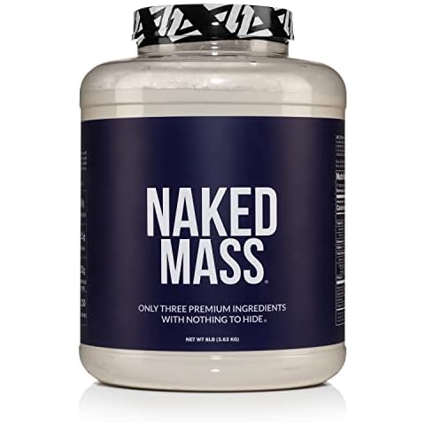 Naked Mass - Natural Weight Gainer Protein Powder - 8lb Bulk Cover