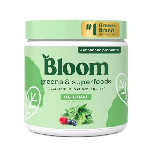 Bloom Nutrition Super Greens Powder Smoothie & Juice Mix - Probiotics for Digestive Health & Bloating Relief for Women, Digestive Enzymes with Superfood Spirulina & Chlorella for Gut Health (Original)