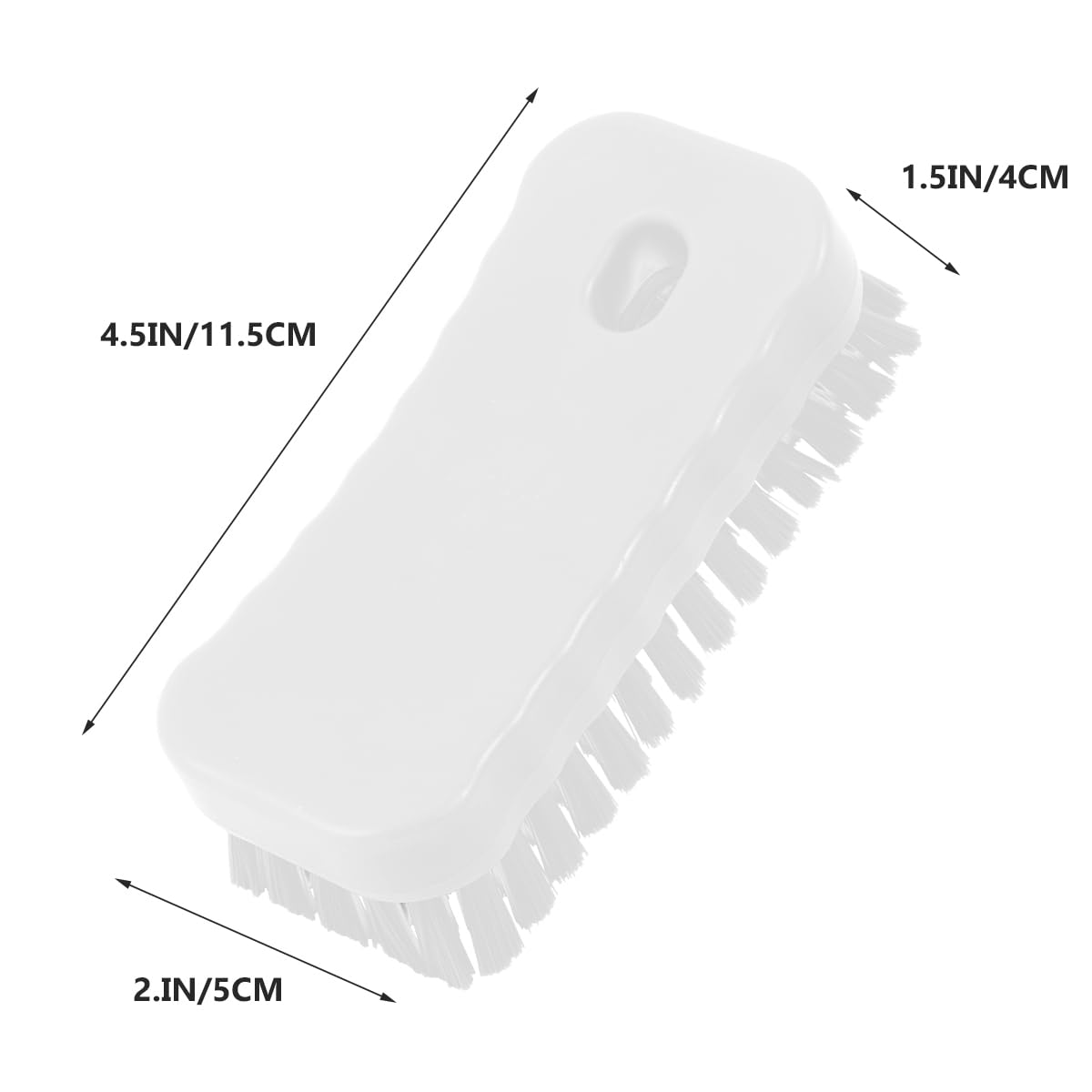 FRCOLOR Nail Brush Manicure for Nails Plastic Cleaner Sink Scrubber Sink Cleaning Nail Cleaning Scrubber Brush Fingernail Cleaner Polypropylene White Fingernail Scrub Toe Brush Set - Image 4