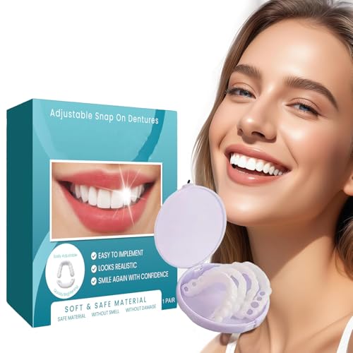 Temporary Veneers Teeth for Women and Men, Temporary Tooth Replacement Kit, Nature and Comfortable