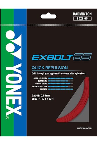 Image of YONEX EXBOLT 65 Badminton String - RED (1285)