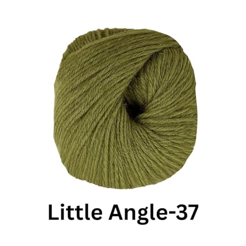 Image of VCR 4 Ply Olive Green Little Angle Yarn, 25 Grams, 92 Meters Length, 100% Acrylic Soft Baby Knitting Yarn for Crochet, Newborn Sweaters, Soft Baby Socks, Mittens and Leggings, Pack of 1
