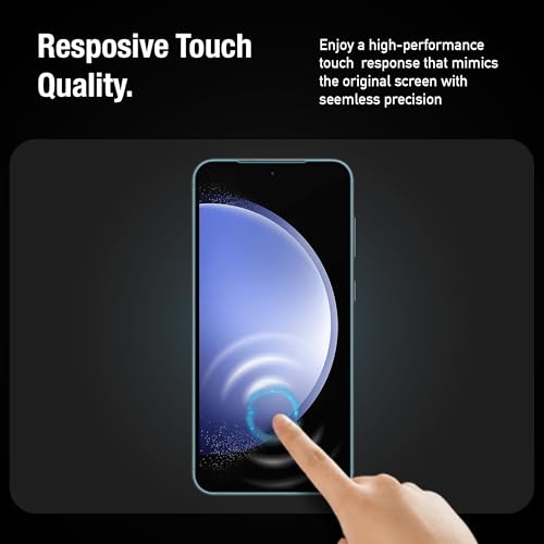 Image of Supershieldz NeoGuard HD+ Tempered Glass Screen Protector Guard for Samsung Galaxy S23 Fe, 9H Hardness | Case-Friendly | Easy Installation Kit