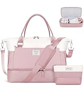 ETRONIK Weekender Bags for Women, Travel Duffel Bag with Shoe Compartment, Carry On Overnight Bag...