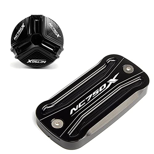 Couvercle liquide de frein et huile en aluminium usiné pour Honda NC750X noir