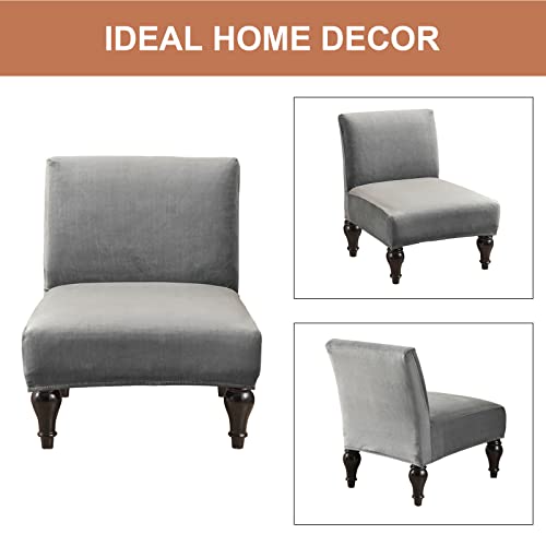 Image of Eco-Ancheng Armless Chair Slipcover - Removable, Washable, Printed Covers for Living & Dining Room
