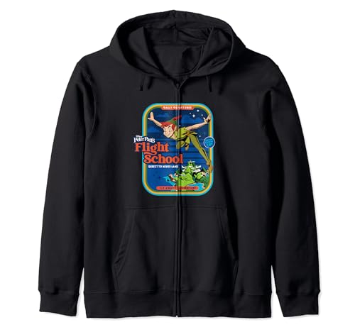Sweat Peter Pan Flight School Zip Hoodie veste à capuche pour adulte