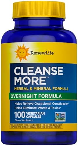 Renew Life Detox Cleanse More, Reduces Bloating and Restores Regu...