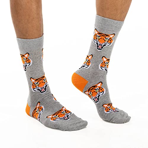 Good Luck Sock Men's Tigers Socks, Adult, Shoe Size 7-122