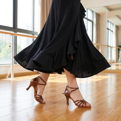 Image of MSMAX Women's Practice Ballroom Dancing Shoes Indoor Performance Latin Dance Shoes for Woman