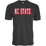 North Carolina State Wolfpack NCAA Officially Licensed Tri-Blend T-Shirt Vintage Prominent Black, Small