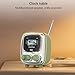 Divoom Tiivoo-2 Portable Bluetooth Speaker with FM Radio,Pixel Art Retro Mini Small Cute Wireless Speaker,Vintage Decor Suitable for Party Office Desk Home Bedroom Kitchen,Gifts for Women Men,Green