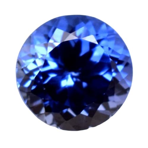 Saphir bleu de Ceylan naturel rond taille facettes 8,86 mm fabrication bijou DIY collier bague