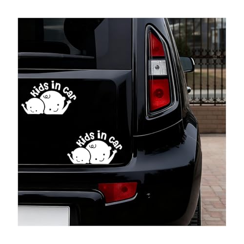 Ywdiml 2PCS Kids in Car Stickers, Funny Reflective Body on