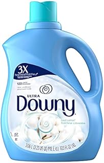 Downy Ultra Liquid Laundry Fabric Softener, Cool Cotton Scent, 120 Total Loads