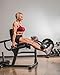 XMARK Seated Leg Extension and Leg Curl Machine, Lower Body Adjustable Leg Exercise Machine, Weight Plate Loaded Leg Rotary Extension