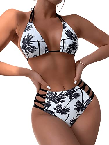 GORGLITTER Sexy Bikini Damen Triangel Bikini Set Badeanzug Mit Cut Out...