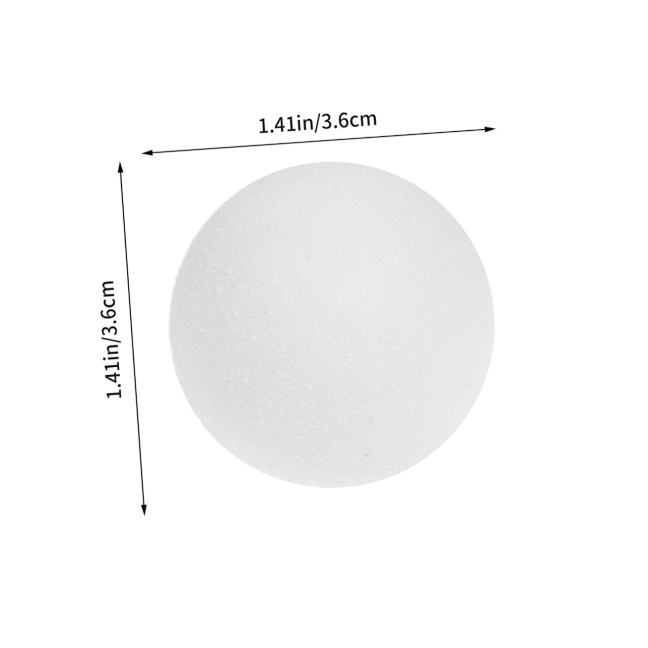Toddmomy Table Soccer Game Balls 36mm Foosball Balls for Boys and Girls White Fuzzy Surface for Parties