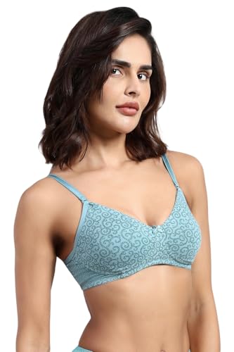 Image of Van Heusen Women's Everyday Cotton Bra|Medium Coverage|Non Padded|Non Wired|Seamless Moulded Cups|Anti Bacterial Tech| Keeps you Fresh|Sweat Absorbent|No Slip Soft Straps|Detachable Straps|Style 11001