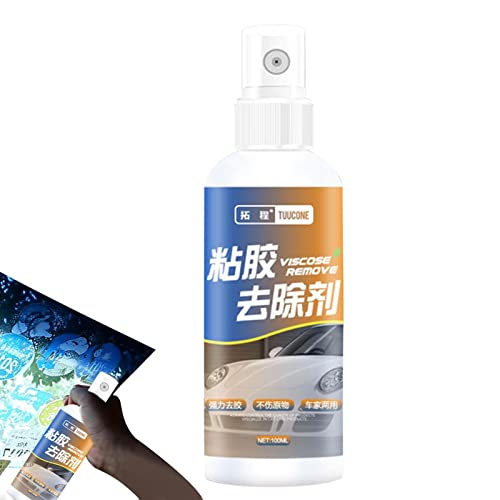 Spray adesivos automotivos - 100ml Limpador Adesivo Publicitário - Limpador resíduos vidro automotiv