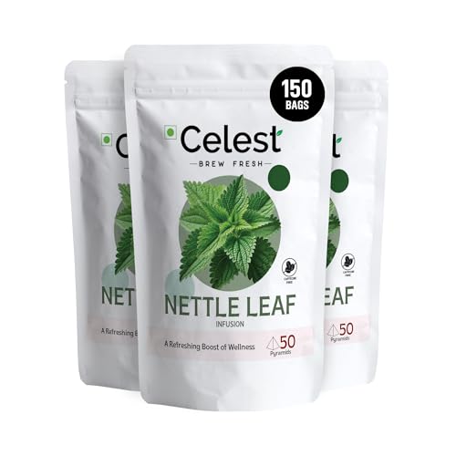 Image of Celest Nettle Leaf Tea - 50 Bags x 3 Packs | Natural Cleanse Support | Nettle Leaf Tea