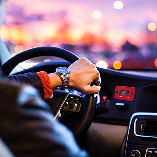 2 Pieces Inductive Hour Meter For Gas Engine Lawn Mower Dirt Bike Motorcycle Motocross Snowmobile Karting Marine Atv Boat Outboard Motor Generator Waterproof Hour Meters (Red) #TOP6